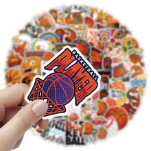 100 件炫酷篮球运动贴纸经典涂鸦 PVC 贴花 DIY 笔记本电脑手机行李墙车贴儿童玩具礼物、学校用品、返校