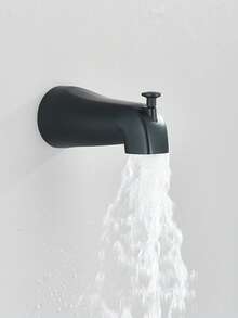 Shower Faucet Set Bathroom 8 Inch Matte Black Rainfall Head Handheld Spray Tub Spout Triple Functions Wall Mount Exposed Shower Fixture 2 Cross Handle - Black - View 3