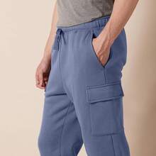 Essentials Men's Cargo Fleece Jogger Sweatpant - Coffee Brown - View 4