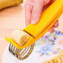1pc Banana Slicer, Multifunctional Manual Thin Sausage/Fruit Salad Cutting Gadget