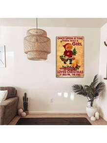 Vintage Tin Metal Logo Christmas Symbols, Christmas Santa Claus Symbols, Merry Christmas, Christmas Decorative Tin Signs, 8x12 Inch - Tin Signs