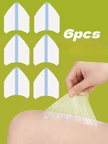 2/6/10 Stücke transparente Körperauflagen zum Schutz vor Scheuerstellen, unsichtbares Tape für die Innenseite der Oberschenkel, hochelastische Beinbandagen, wasserdichtes Einmal-Knie- und Wadentape - Verschiedenfarbig - Übersicht 11