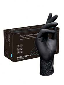 Plum-Purple Disposable Nitrile Gloves, Powder-Free Latex-Free, Durable Household Cleaning Gloves, Waterproof Gloves For Kitchen Cleaning, Tattoo, Hair Dye, Pet, Salon, Cleaning Supplies, DIY Tools - Plum Purple - View 1