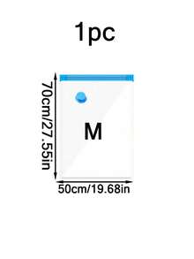 6/5/3/1pcs Transparent Vacuum Compression Bags, 50x70cm Medium Size Combination Space Saving Vacuum Storage Bags, 6pcs (5M+Pump) Multi-Purpose Rectangular Plastic Bags, Luggage Compression Bags Suitable For Clothes, Pillows, Blankets, Bedding, Suitable For Travel, Home, Wardrobe, Luggage Storage, Easy To Use, Winter Clothing Storage, Christmas Costume Decoration Storage, Back To School Luggage Storage, Travel Essentials