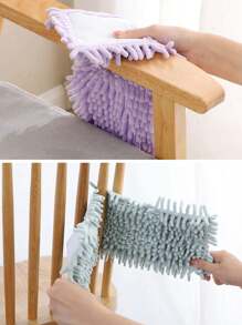 New Chenille Mop Head, Flat Mop Replacement Head, Static Electricity Dry & Wet Dual-Use Mop Replacement Cloth, Suitable For Home Wood Floor And Tile Dry & Wet Mopping