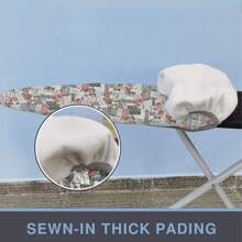 50.5*145cm Standard Size Ironing Board Cover, Scorch-Resistant Edges, 1 Pc (Board Not Included)