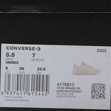 Converse 女款 Chuck Taylor 季节性帆布低帮鞋 A17681C - 白色 - 查看 6