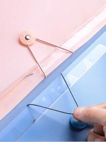 Personalized Custom A4 Binder; 4-Section Folder; Large Capacity Student Test Paper Storage Clip; File Classification And Arrangement Roll Back Belt Return To Campus,Back To School,School Supplies