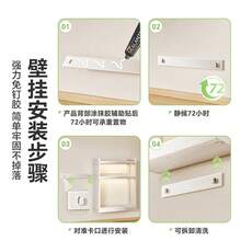 キッチン調味料収納ラック 調味料ラック 調味料収納ラック 壁掛け調味料収納ラック ホワイト 40 - [ブラック35長]取付不要テーブル - チェックする 9