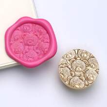 1 Pc, Cluster Flower Plant Series Sealing Wax Stamp Head, Suitable For Cards/Envelopes/Wedding Invitations/Gift Packaging/Suitable For Handmade DIY Production And Gift Sealing, School Supplies, Back To School