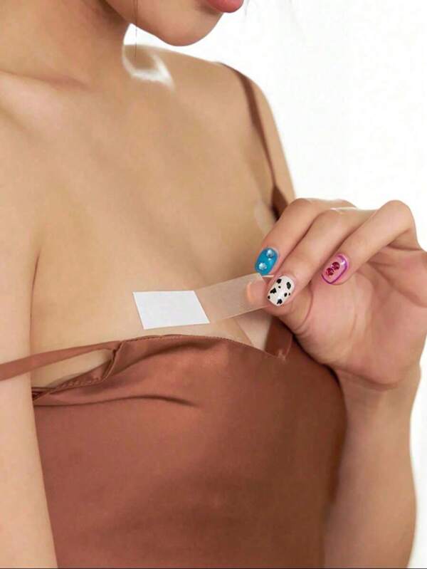 108/72/36 peças de fita dupla face antiderrapante para roupas, camisas, vestidos de noite, adesivos para exposição a distúrbios, camisas que saem do peito, fita dupla face transparente para usar saias para evitar a luz, adesivos ocultos