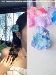 1 pièce Pince à cheveux fleur, pince latérale florale, pince à cheveux, accessoire de cheveux Camélia