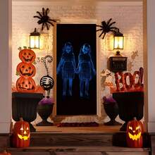 1 件万圣节鬼姐妹门帘 - 恐怖女巫姐妹悬挂门装饰，恐怖姐妹鬼魂门罩，适合万圣节派对，鬼屋装饰，巫术主题万圣节门挂，适合室内外装饰 2025 - 彩色 - 查看 12