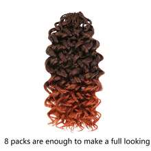 Gogo Curl Crochet Hair 8 Packs Ocean Wave Crochet Hair Pre Looped Deep Twist Goddess Box Braids Curly Water Wave Synthetic Braiding Hair For - Multicolor - View 12