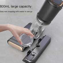 Akane 超轻有线吸尘器，线长 4-5 米，包含清洁刷卷、集尘器、缝隙和室内装饰工具、可拆卸手持式吸尘器、适用于硬地板的多功能真空拖把、边缘清洁、自清洁和热风干燥 - 查看 6