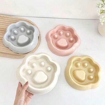 1 件宠物慢食碗，狗/猫食盘