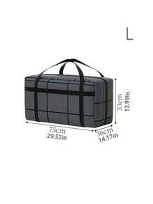 1 pièce Grand sac de rangement, sac de déménagement pour vêtements et couettes de la maison, sac de bagage imperméable et anti-humidité pour dortoir, grand sac à main, sac à main décontracté, sac de courses, sac à main carré, feutre épaissi, confortable à porter, lignes lisses, bords découpés à la main, beau et atmosphérique, adapté au stockage portable lors des voyages. Sac de voyage, sac de vacances, sac de bagage pour femmes - Multicolore - Voir 8