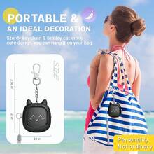 DR Safe Sound Personal Alarm, 130 DB Loud Siren Song Emergency Security Alarm Keychain With LED Light, Personal Sound Safety Siren For Women, Men, - màu đen - Xem 6