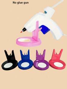 5 pezzi/4 pezzi/3 pezzi/2 pezzi/1 pezzo Base in plastica supporto per pistola per colla a caldo, per conservazione degli strumenti per artigianato, accessori per strumenti di riparazione fai-da-te per la casa - Multicolore - Visualizzare 2