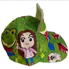 Gorra infantil Rana Rene Rhenee Lara Campos diseño divertido y ajustable protección solar accesorio moda verano para niños regalo creativo para fiestas y actividades exteriores - Verde - Ver 3