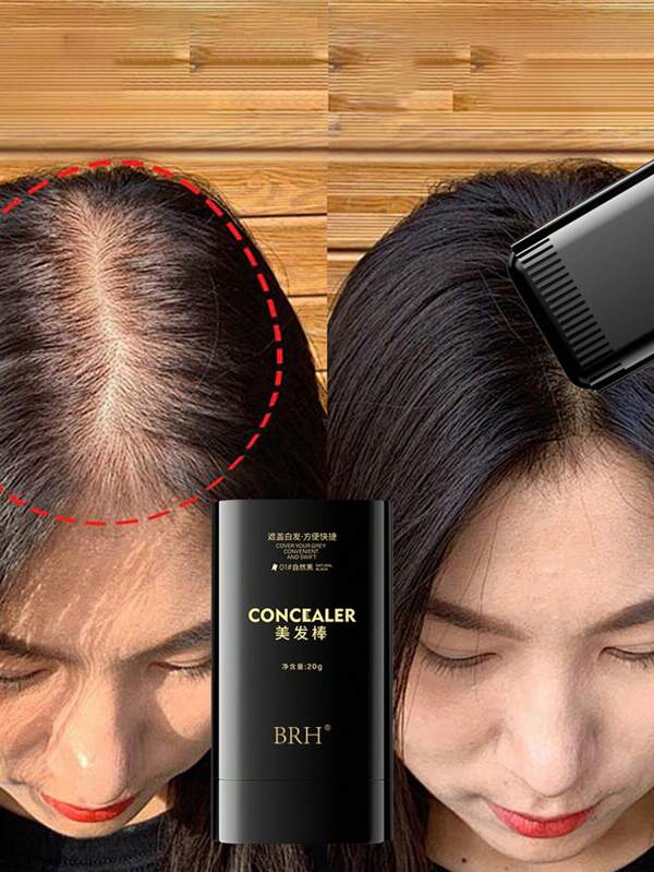 Pentes de cabelo de 1 peça, pentes dentados e pentes coloridos podem cobrir naturalmente cabelos brancos. Um pente dentado pode deixar o cabelo preto com apenas um pente. O pente dentado adicionou cor a ela, sua namorada e suas amigas.