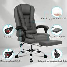 Home Office Chairs - Grey - View 7