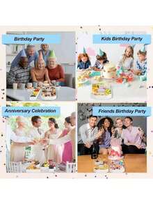 Digital Candy Cake Decoration Box, Birthday Number Balloon Box, Digital Mosaic, Suitable For Birthday Desktop Decoration, Wedding Desktop Arrangement, Party Decoration And Other Occasions Mother's Day Graduation - White - View 7