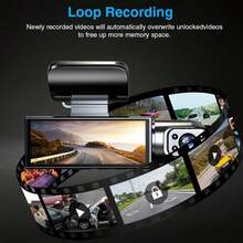 Dash Camera Front And Inside With 32G SD Card, 3.16inch Dash Cam 1080P, G Sensor HD Night Vision Loop Recording Wide Angle Car DVR - Có thẻ nhớ - 32GB - Xem 10