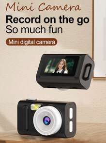 1080P HD Digital Mini Camera Intelligent Focusing Screen 4800W Pixels Compatible MicroSD 32GB 64GB 128GB