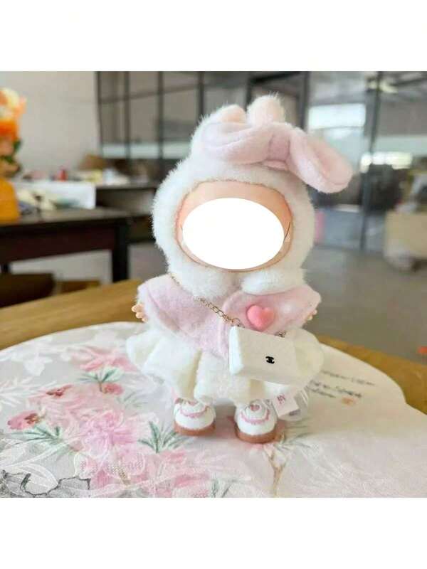 كيب/رداء أميرة لعبة الجميلة بطول 17 سم، مناسب فقط لدمية بطول 15 سم