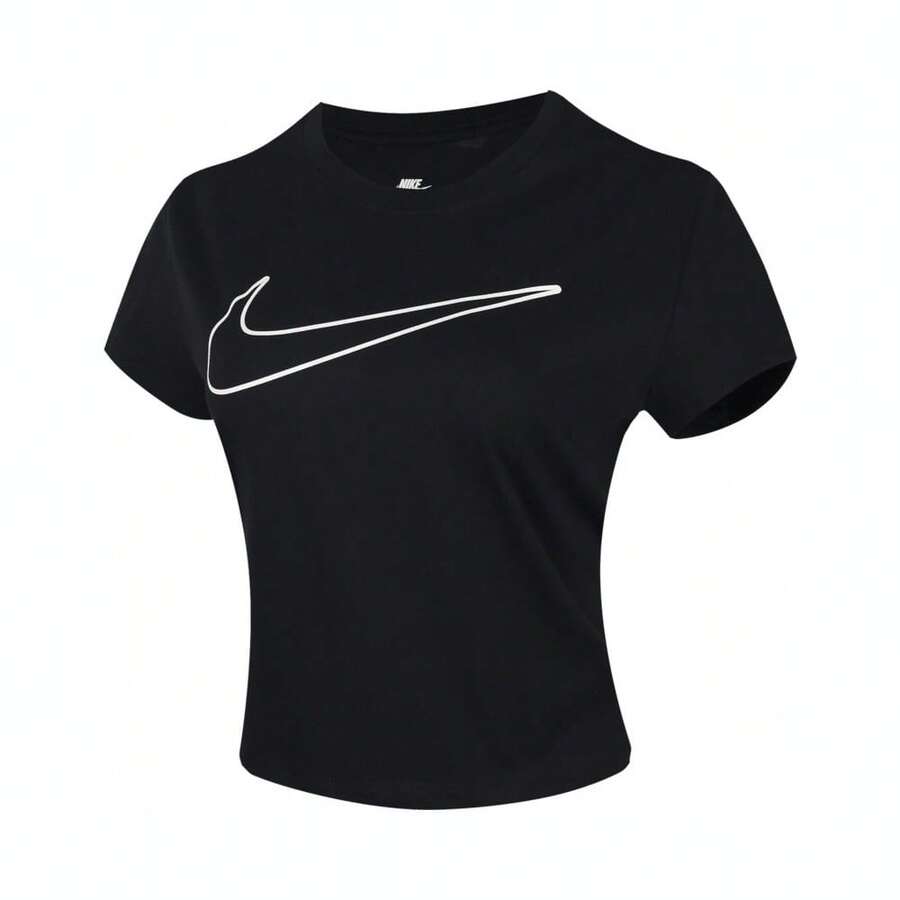 Nike Áo thun cổ tròn tay ngắn AS W NSW CLUB SS dành cho nữ HBR MD TEV5003-010 - màu đen - Xem 1