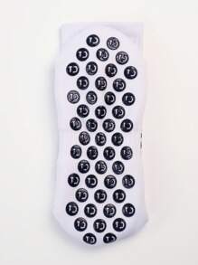 1 para męskich skarpet piłkarskich z antypoślizgową podeszwą, antypoślizgowe skarpety sportowe z podkładkami amortyzującymi do piłki nożnej/koszykówki/hokeja, skarpety jesienne