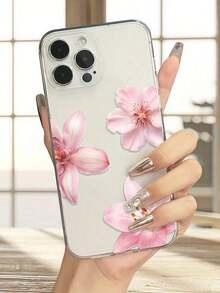 Funda con estampado floral vibrante, fabricada en TPU, de cobertura total, compatible con phone 16, 15, 14, 13, 12, 11 Pro, X/XS - Multicolor - Ver 3