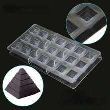 Hard Plastic Pyramid Chocolate Mold 21 Creative Starry Sky Chocolate Mold DIY Baking Mold