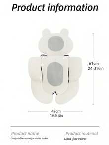 1 件新生儿提篮坐垫、婴儿推车座椅垫、安全汽车座椅衬垫、防护垫、婴儿腰垫配件 - 彩色 - 查看 9