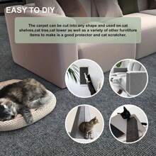 Cat Scratching Mat Self-Adhesive Trimmable Carpet Cat Scratching Post Carpet For Anti-Scratching Sofa Furniture Protection