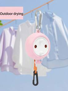 Varal retrátil para pendurar roupas, para áreas internas e externas, para hotéis/motéis, 1 peça