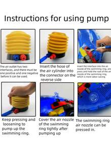 1pc/2pcs/Multipurpose, Portable, Foot Pedal Air Pump, Barrel Foot Pedal, Balloon, Swimming Ring, Air Pump, Balloons, Air Pump