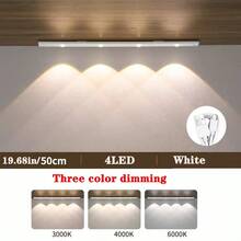 Rechargeable LED Motion Sensor Light, Self-Adhesive, Wireless, Cordless, Suitable For Cabinets, Shoe Racks, Entryways, 3 Color Options, Cat Eye Design, Decorative Lighting, Indoor & Outdoor Use. Essential Home Decor For Kitchen, Bedroom And Closet. - Three-mode Three-color Cat's Eye - View 9