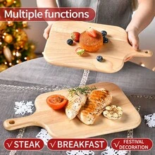 个性化圣诞盘、圣诞礼物和装饰、未完成的木制披萨盘、牛排盘、寿司盘、薯条和炸鸡盘、面包盘、生日礼物、DIY、圣诞装饰、氛围托盘、早餐盘、小吃托盘