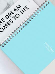 Trees Cuaderno planificador diario y semanal con 3 hojas de pegatinas, agenda planificadora de trabajo de 7 días, libro de citas de productividad personal sin fecha, libreta espiral de lista de tareas pendientes, seguimiento de hábitos, metas semanales, para útiles escolares, de vuelta a la escuela