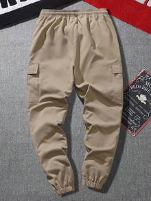 Herren Lässig Cargohosen, Jogginghose mit Kordelzug und mehreren Taschen für Outdoor-Sport