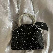 Women Shoulder Bags - 銀灰色 亮鑽長約20寬5高16cm - 查看 10