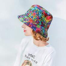 Unisex Reversible Bucket Hat For Beach And Fishing - Tiger - View 4