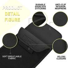 Waist Trimmer Sweat Waist Trainer For Women And Men Waist Sweat Enhancing Belt Band Belly Stomach Wrap Sauna Effect Tummy Control - Black - View 7