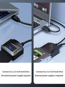Câble USB 3.0 vers SATA pour disque dur, compatible avec les disques durs SSD 2,5/3,5 pouces, simple et à haute vitesse