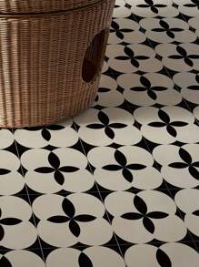6 PCS Vinyl Floor Tiles, Removable And Waterproof Flooring Tiles For Renters, Stick On Floor Tiles For Bathroom