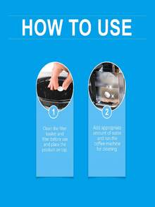 Coffee Machine Cleaning Tablets - Coffee Machine Stain Remover, Descaler, Cleaning & Maintenance Tablets. Convenient To Use, Removes Stains & Limescale, Oxygenated Formula, Suitable For Various Coffee Machines. Dissolves Easily In Water, Effortless Cleaning