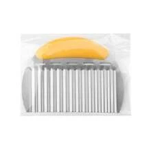 1 Peça Faca Ondulada de Aço Inoxidável, Cortador Ondulado de Batata e Vegetais, Faca Ondulada de Cozinha para Ralar Salada, Fatiar Pepinos, Cenouras, Frutas e Vegetais