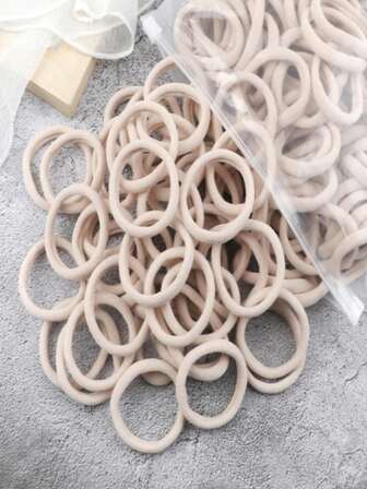 50 Stück/Set nahtlose hochelastische Haargummis, Modische Haarbänder für hohen Pferdeschwanz, Haargummis, Haarschmuck, Pferdeschwanzhalter, Haargummis, Haarseile